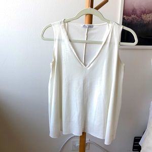 Zara white sleeveless top